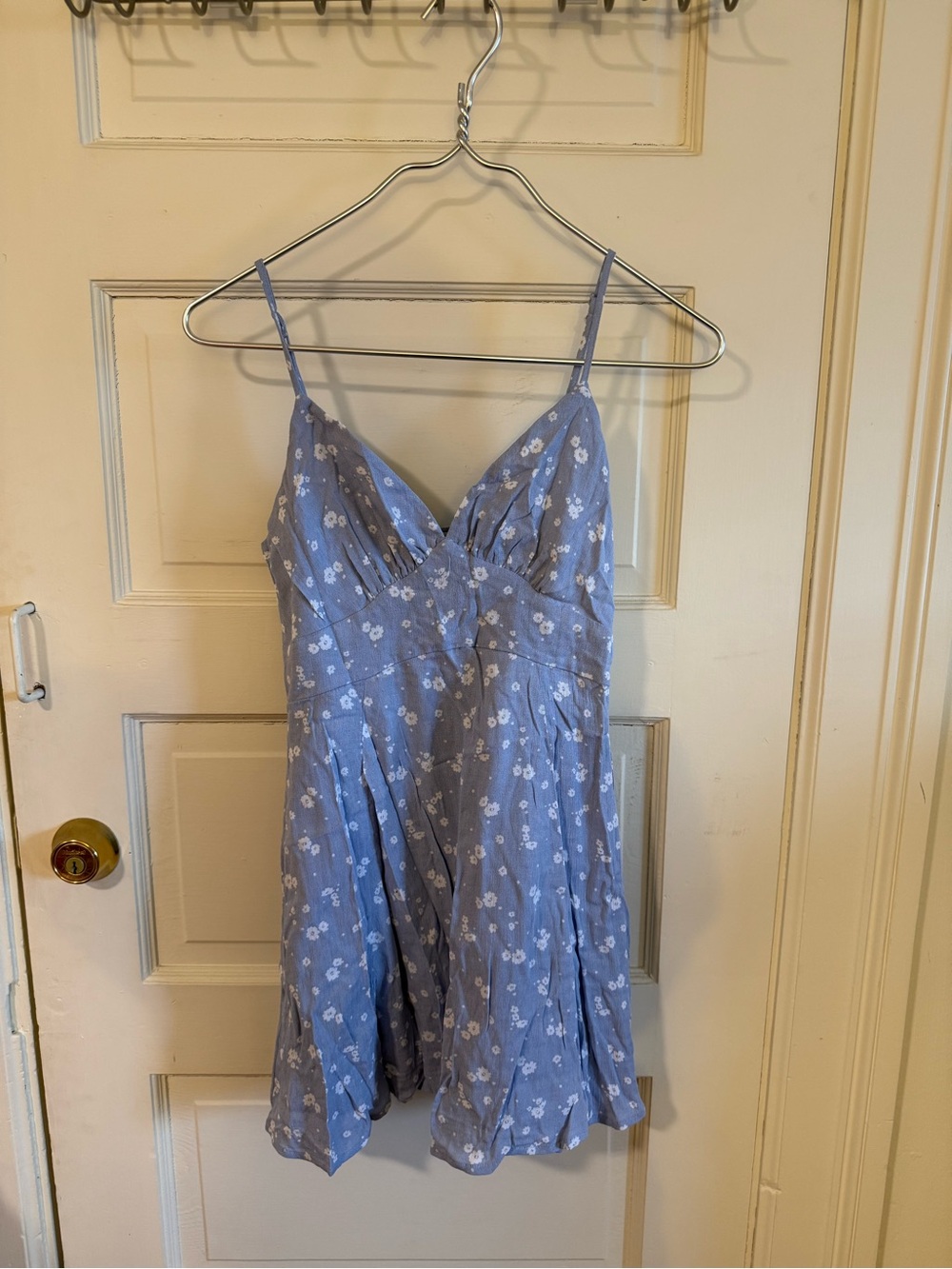 La Hearts Light Blue Floral V-Neck Sundress